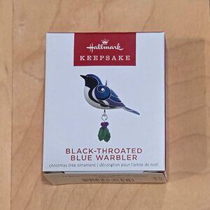 Hallmark Black-Throated Blue Warbler Miniature Ornament 2022